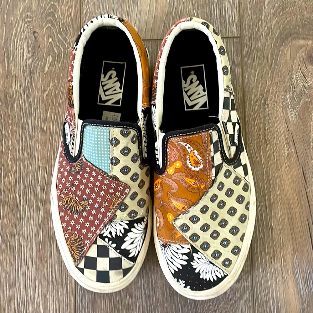 Vans Era Tiger Patchwork Slip Ons